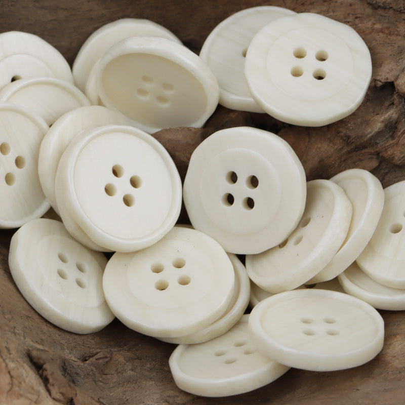Irregular Black and White Resin Buttons for Casual Pants 20pcs - Lots of Buttons