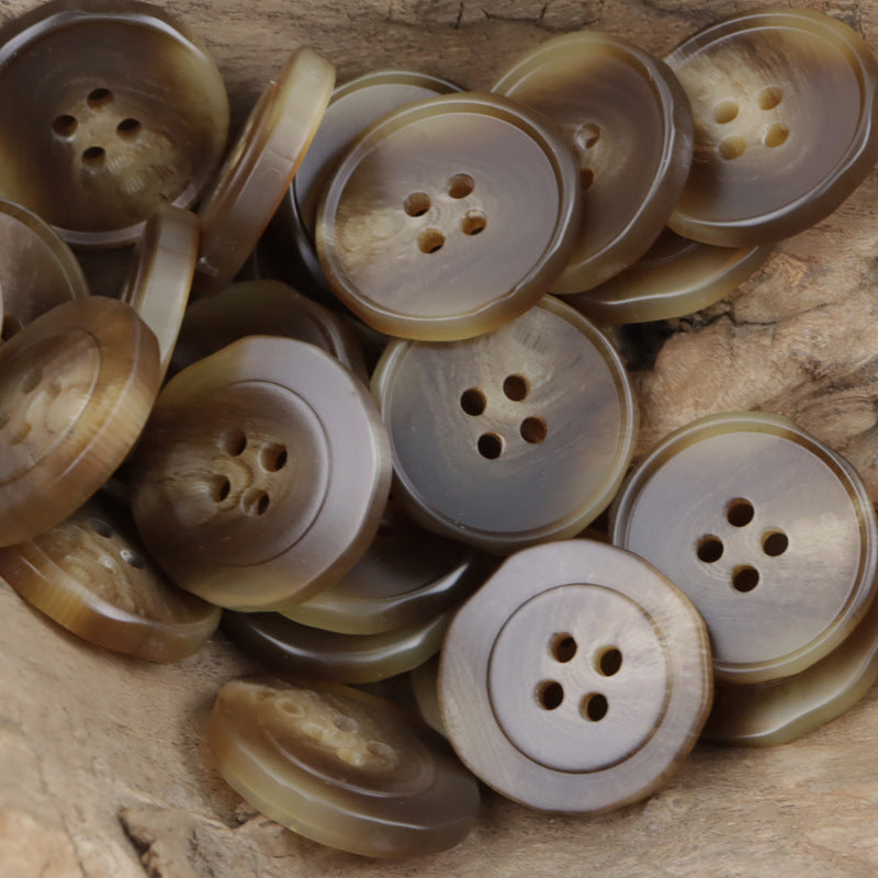 Irregular Black and White Resin Buttons for Casual Pants 20pcs - Lots of Buttons