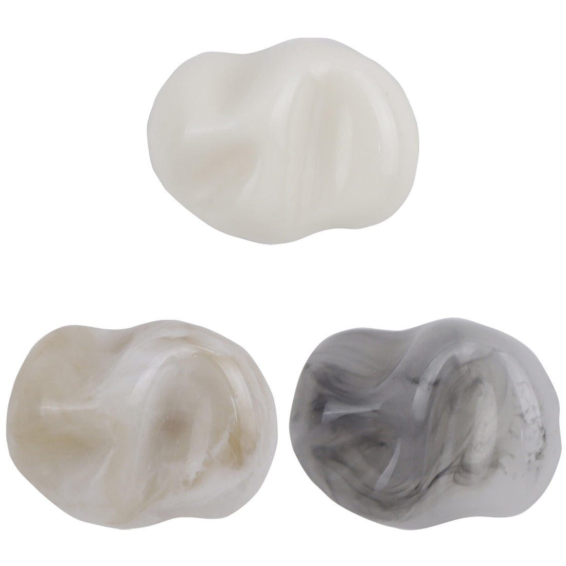 Irregular Imitation Jade Texture Translucent Resin Buttons,10pcs - Lots of Buttons