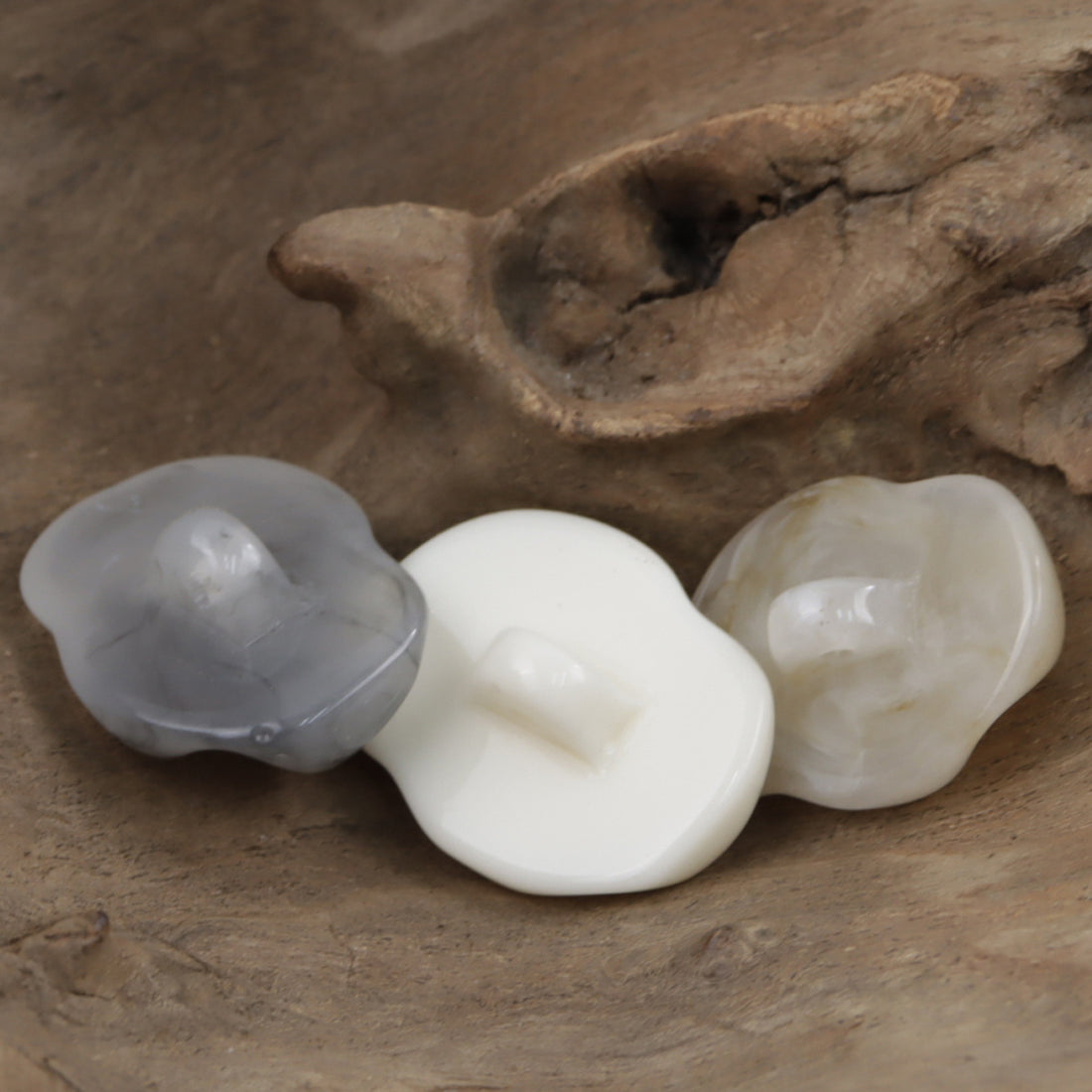 Irregular Imitation Jade Texture Translucent Resin Buttons,10pcs - Lots of Buttons