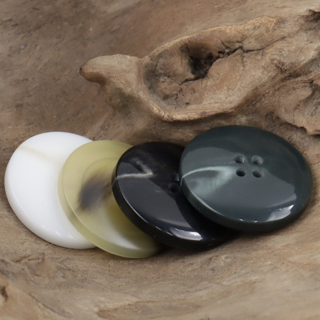 Dark Green Resin Buttons for Khaki Casual Pants -30pcs - Lots of Buttons