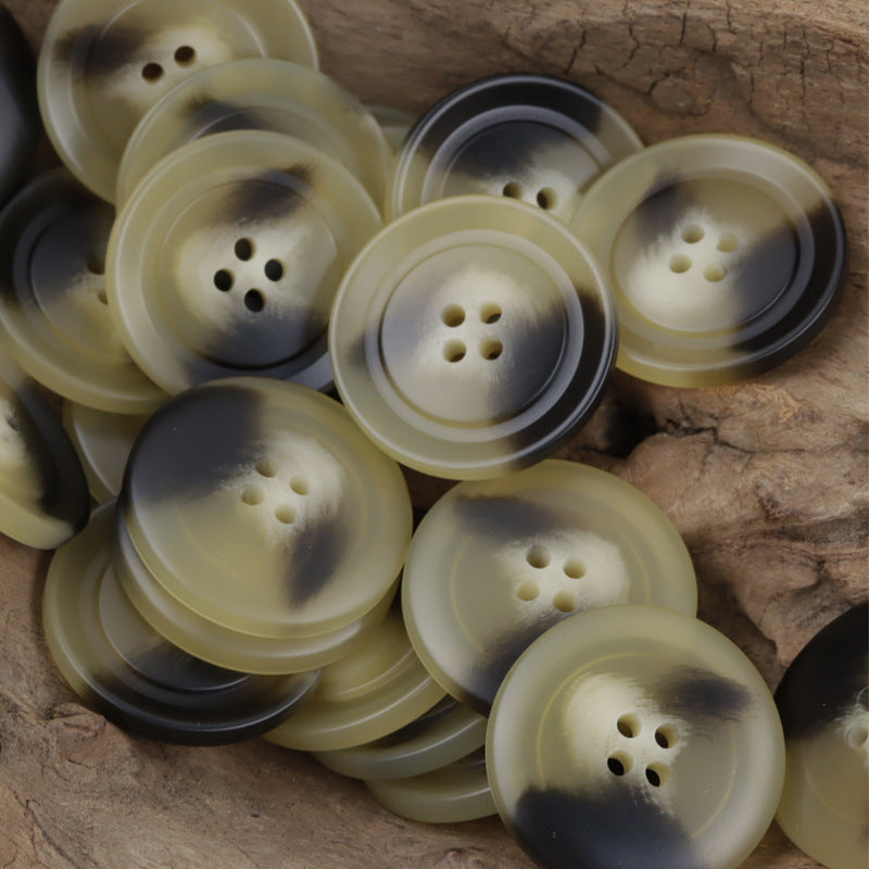 Dark Green Resin Buttons for Khaki Casual Pants -30pcs - Lots of Buttons