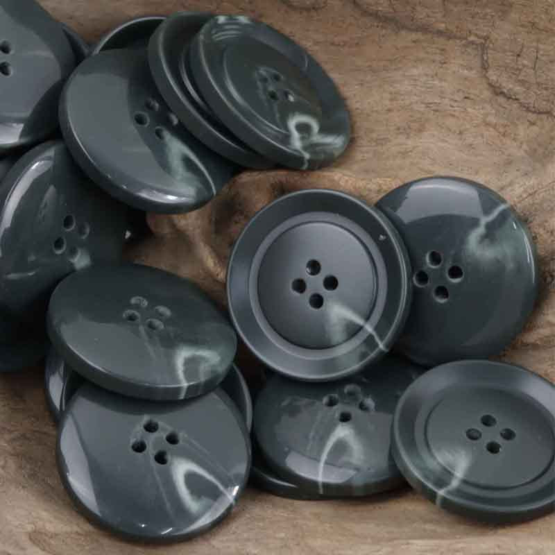 Dark Green Resin Buttons for Khaki Casual Pants -30pcs - Lots of Buttons