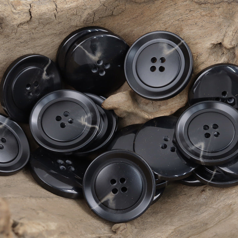 Dark Green Resin Buttons for Khaki Casual Pants -30pcs - Lots of Buttons