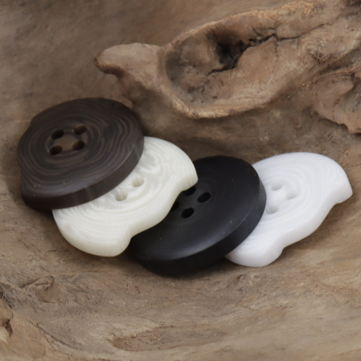 Resin Buttons with Missing Corners and Letters Faith & Hope 30pcs - Lots of Buttons