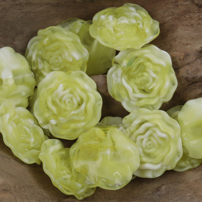 Peony-Shaped Acrylic Decorative Buttons for DIY Handmade 49 Pack - Lots of Buttons