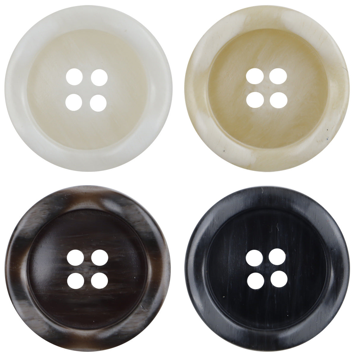 Irregular Lace Wood Grain Resin Buttons for Windbreakers Coats 30pcs - Lots of Buttons