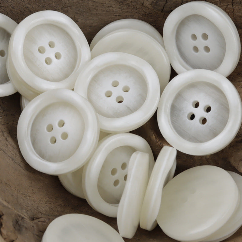 Irregular Lace Wood Grain Resin Buttons for Windbreakers Coats 30pcs - Lots of Buttons