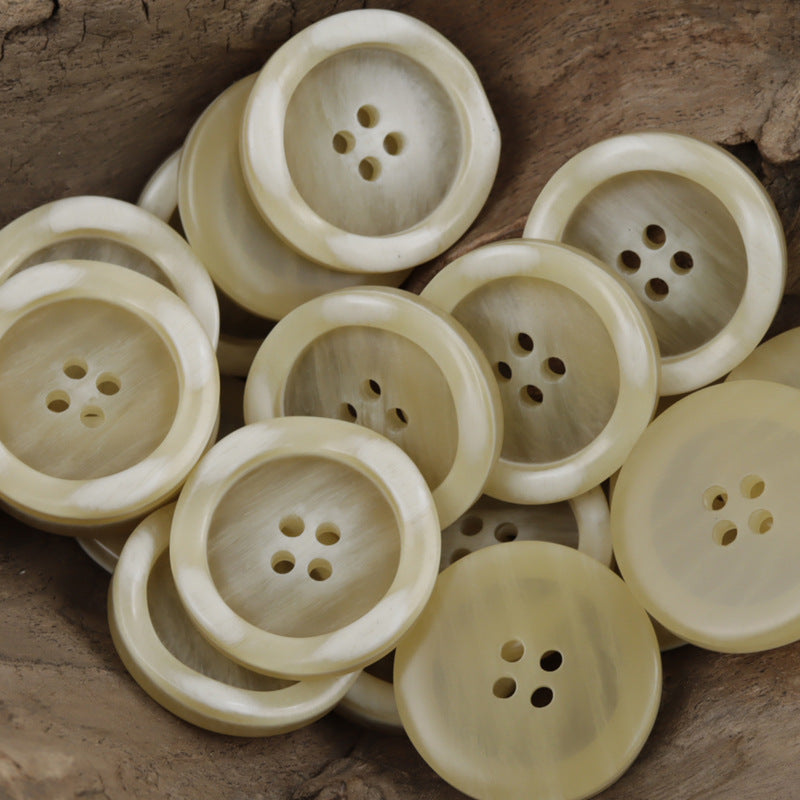 Irregular Lace Wood Grain Resin Buttons for Windbreakers Coats 30pcs - Lots of Buttons