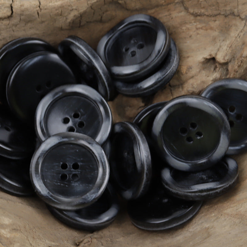 Irregular Lace Wood Grain Resin Buttons for Windbreakers Coats 30pcs - Lots of Buttons