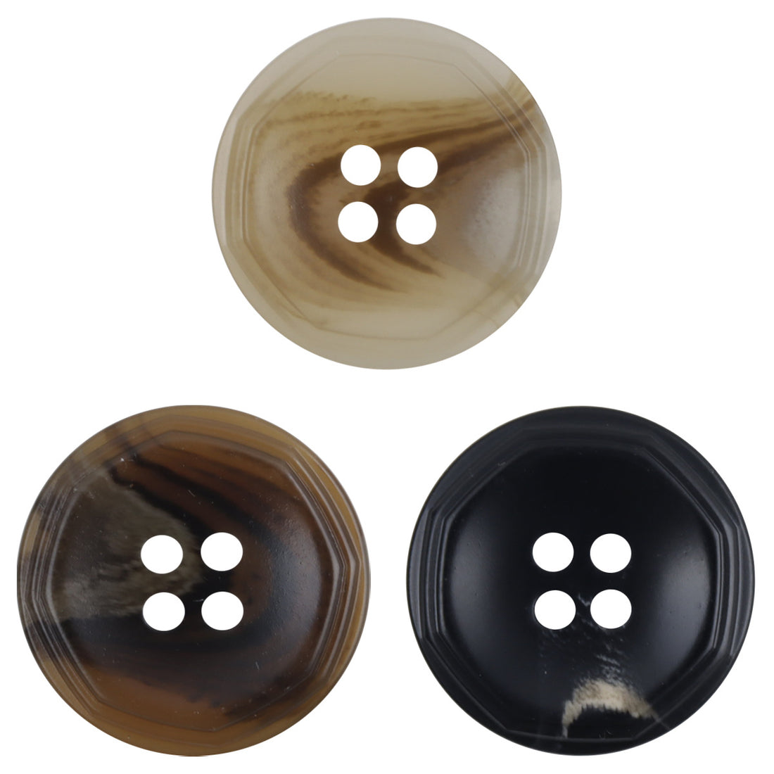 Geometric Resin Buttons for Khaki Work Pants,Casual Jackets 10pcs - Lots of Buttons