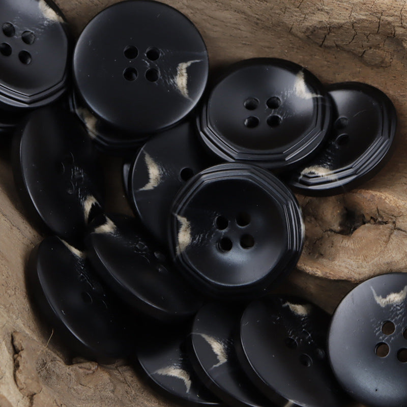 Geometric Resin Buttons for Khaki Work Pants,Casual Jackets 10pcs - Lots of Buttons