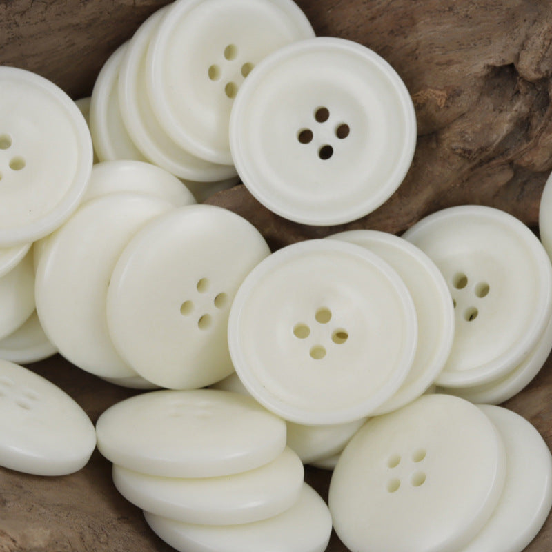 Bulk Resin Sewing Buttons for White Shirts and Dresses 40 Pack - Lots of Buttons