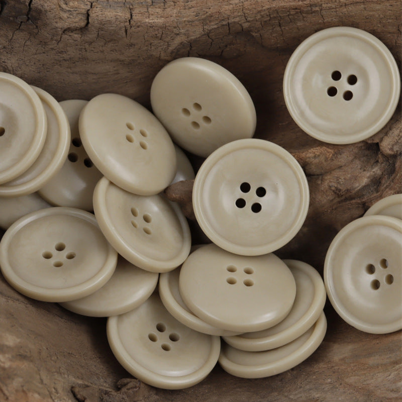 Bulk Resin Sewing Buttons for White Shirts and Dresses 40 Pack - Lots of Buttons