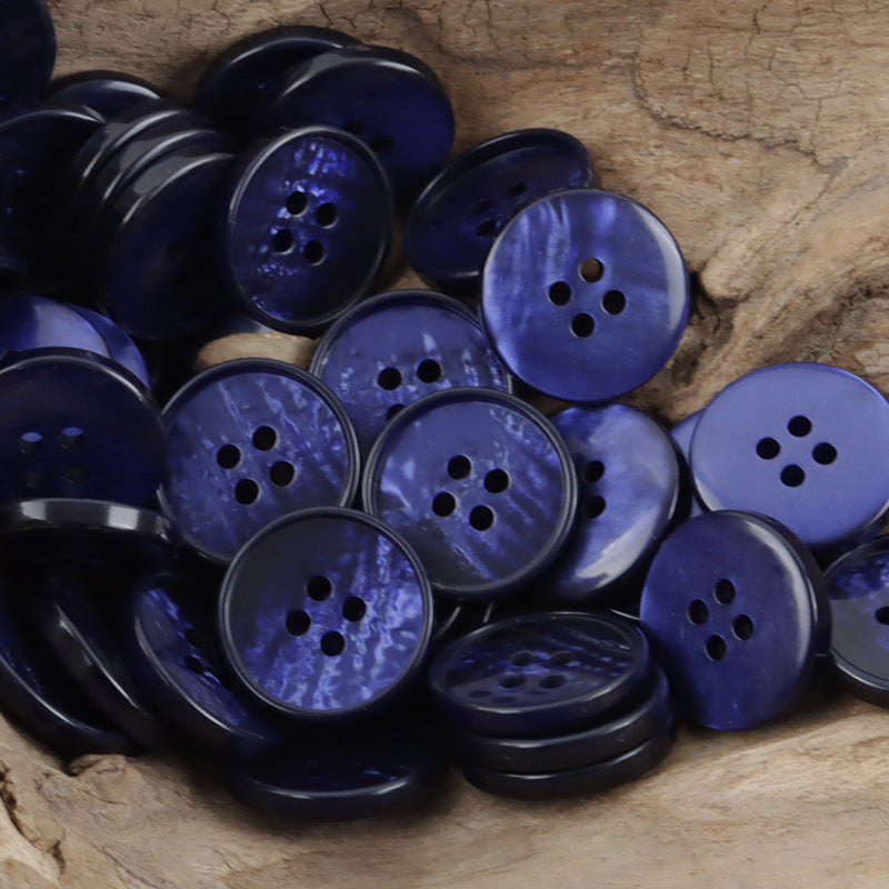 Gradient 4-Hole Resin Sewing Buttons for Gray Shirts Polo Dresses 30pcs