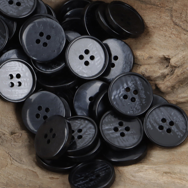 Gradient 4-Hole Resin Sewing Buttons for Gray Shirts Polo Dresses 30pcs
