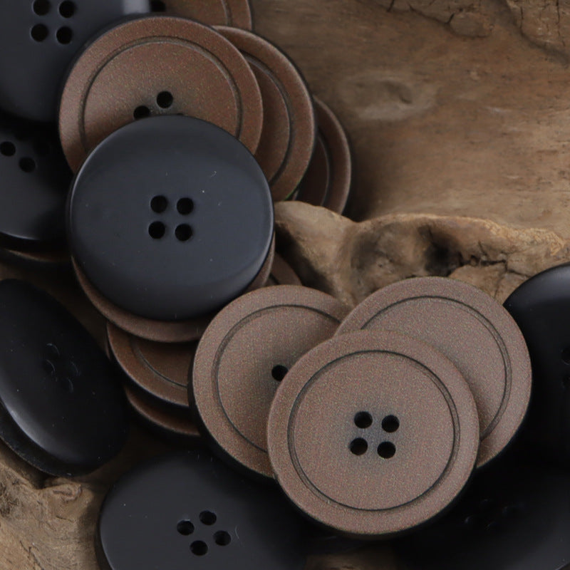 Frosted Granular Resin Buttons for Casual Workwear Pants 30pcs - Lots of Buttons