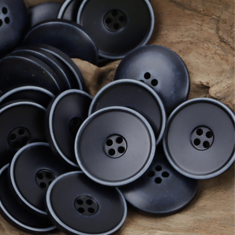 Round 4 Hole Distressed Washed Gradient Resin Buttons,20pcs 