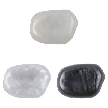 Stone-Shaped Resin Metal Decorative Shank Buttons,10pcs - Lots of Buttons