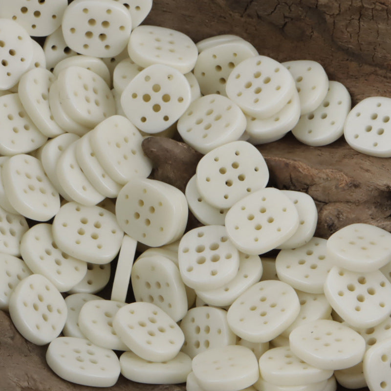 12.5mm Multi-Hole Resin Buttons for Beach Shirts,Dresses 50pcs - Lots of Buttons