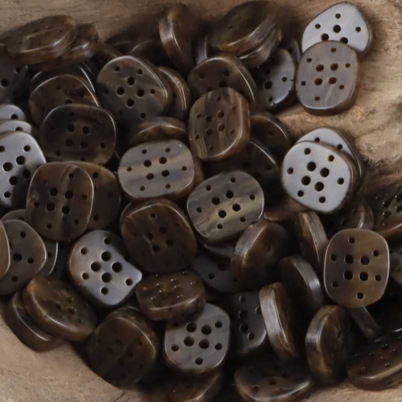 12.5mm Multi-Hole Resin Buttons for Beach Shirts,Dresses 50pcs - Lots of Buttons