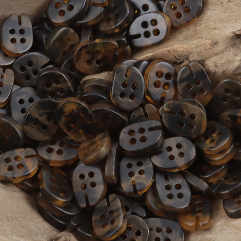 Creative Fish Mouth-Shaped Resin Buttons 50pcs 