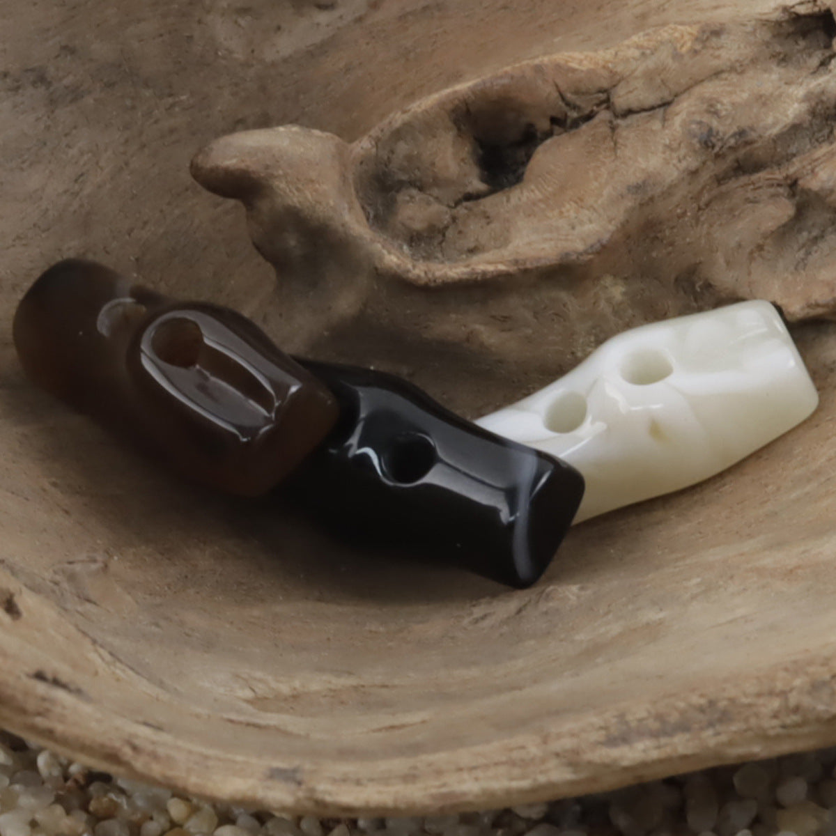 Bamboo Knot Imitating,Two Hole Resin Buttons,10pcs 