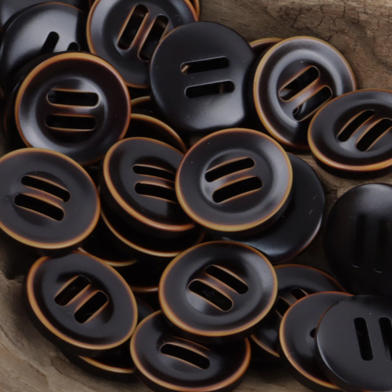 Long Eyed Three Step Down Jacket Resin Slider Button 10pcs - Lots of Buttons