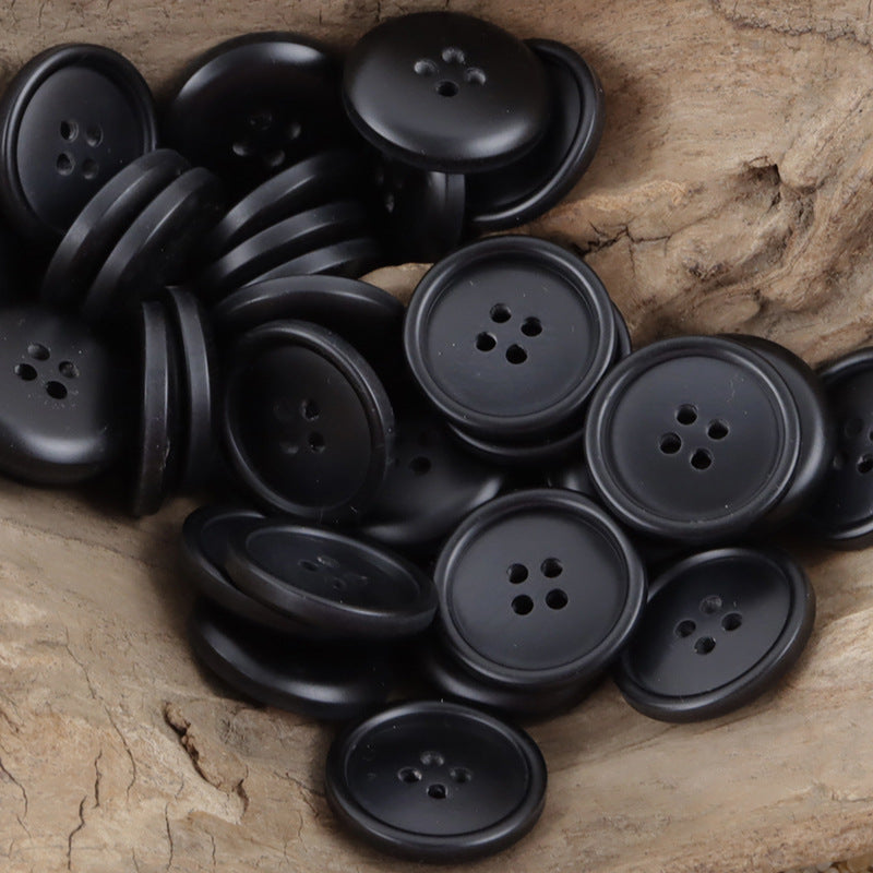 Gradient Light Khaki Round Resin Buttons for Coat Cufflinks 30pcs - Lots of Buttons