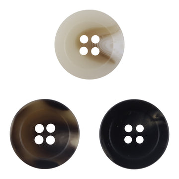 Round Four-Hole Imitation Horn Grain Resin Buttons,20pcs - Lots of Buttons
