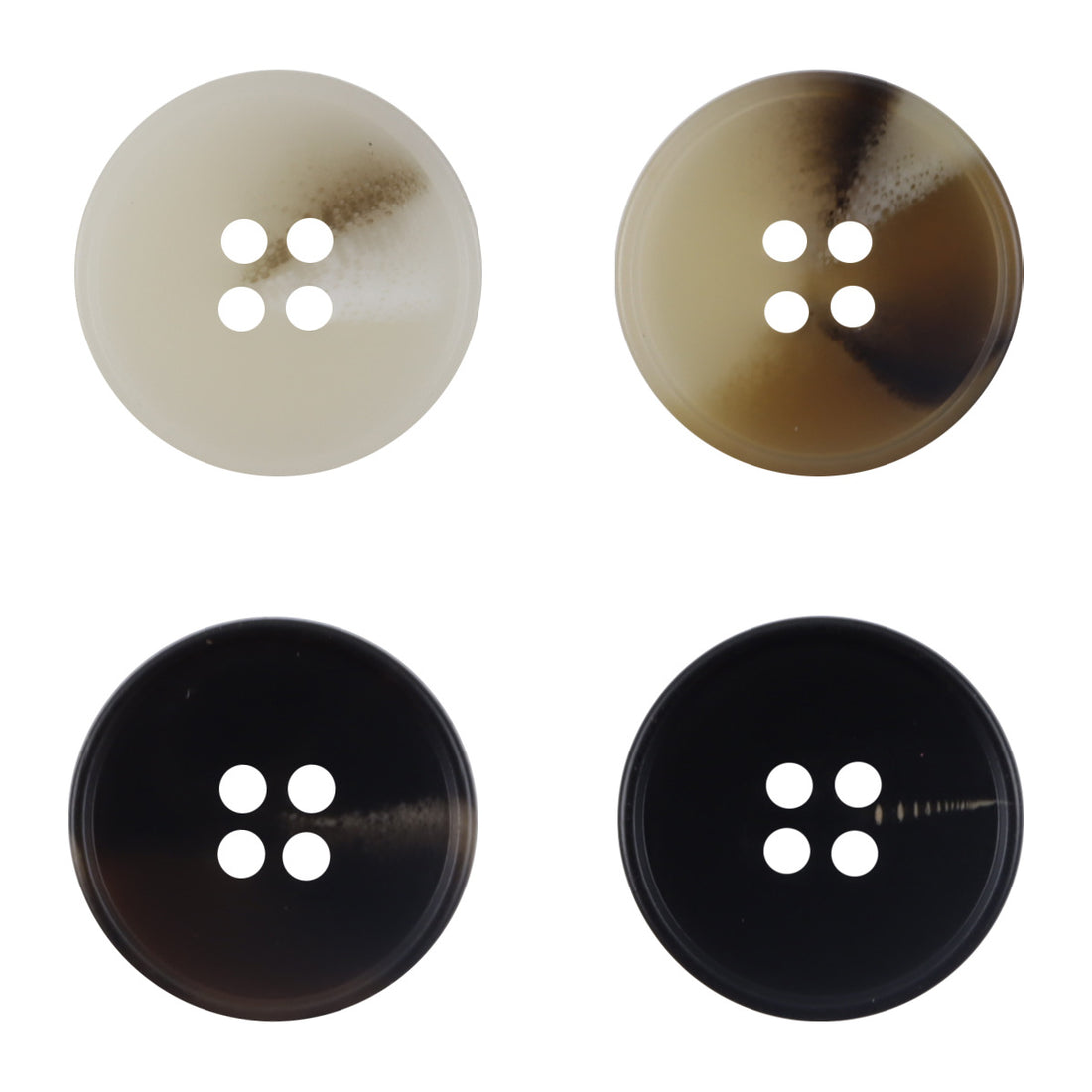 Round 4-Hole Resin Buttons for Spring and Summer Casual Pants 30pcs - Lots of Buttons