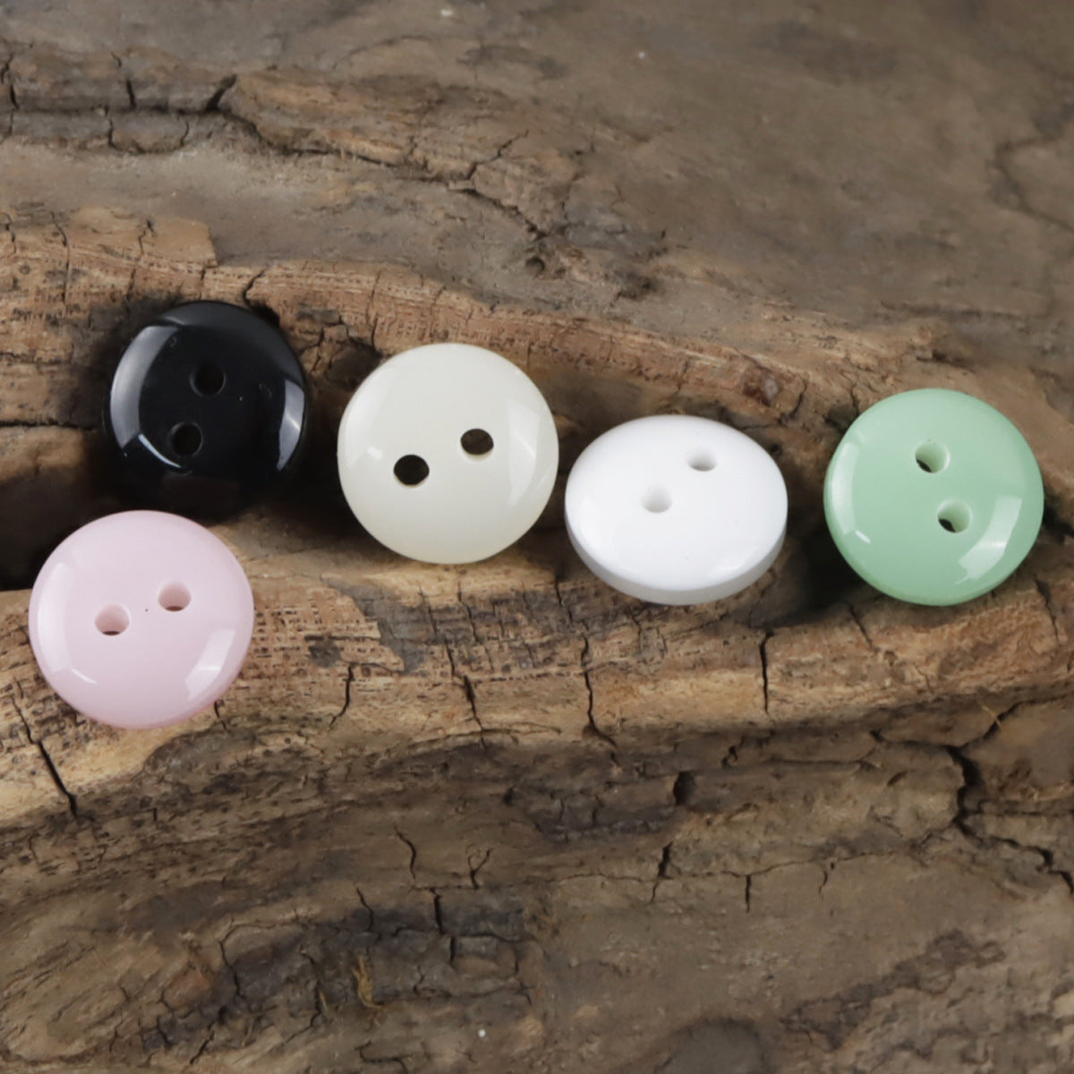 11.5mm Multicolor Resin Buttons for Kids' Fashion Crafts,50pcs - Lots of Buttons