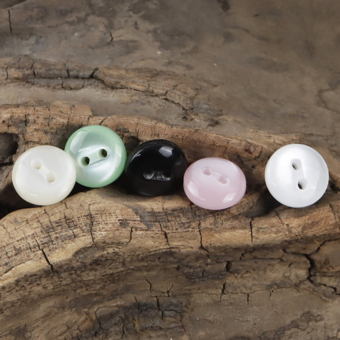11.5mm Multicolor Resin Buttons for Kids' Fashion Crafts,50pcs - Lots of Buttons