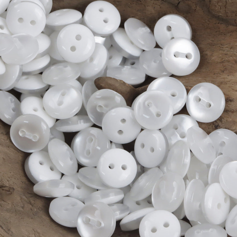 11.5mm Multicolor Resin Buttons for Kids' Fashion Crafts,50pcs - Lots of Buttons