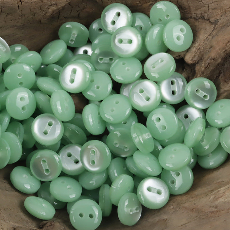 11.5mm Multicolor Resin Buttons for Kids' Fashion Crafts,50pcs - Lots of Buttons
