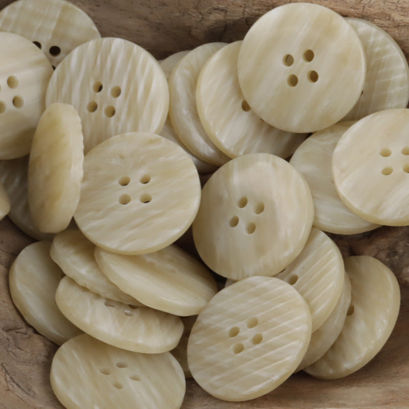 Flat Beveled Irregular Imitation Wood Grain Resin Buttons,20pcs - Lots of Buttons