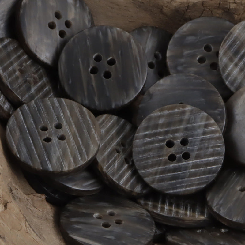 Flat Beveled Irregular Imitation Wood Grain Resin Buttons,20pcs - Lots of Buttons