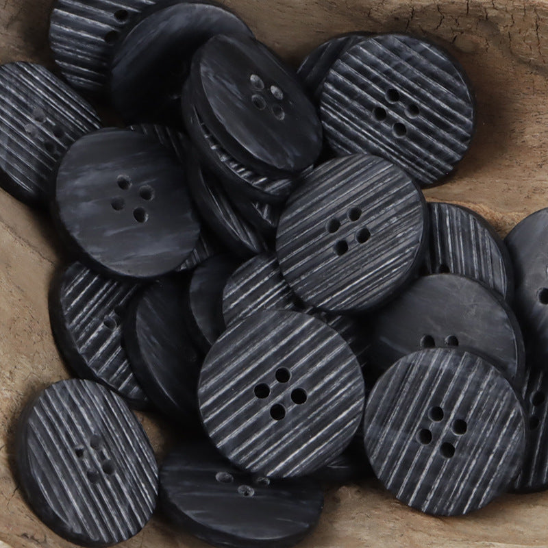 Flat Beveled Irregular Imitation Wood Grain Resin Buttons,20pcs - Lots of Buttons