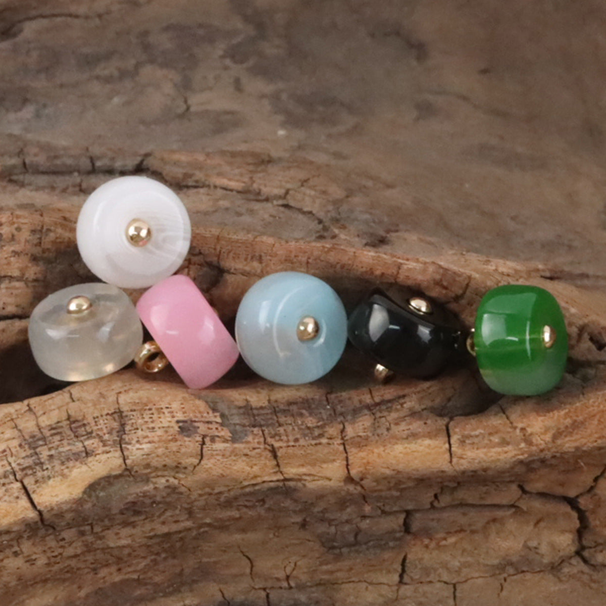 10mm Imitation Jade Resin Buttons for Chinese Qipao Hanfu Shirts - 10pcs - Lots of Buttons