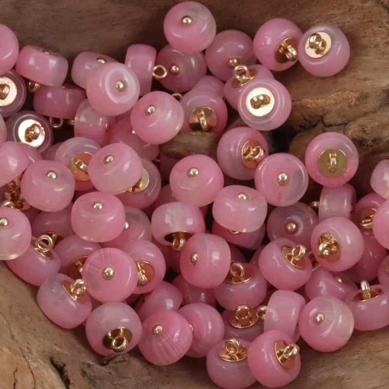 10mm Imitation Jade Resin Buttons for Chinese Qipao Hanfu Shirts - 10pcs - Lots of Buttons