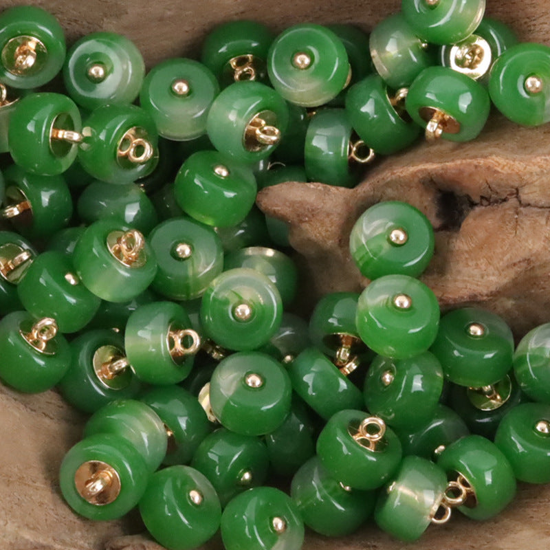 10mm Imitation Jade Resin Buttons for Chinese Qipao Hanfu Shirts - 10pcs - Lots of Buttons