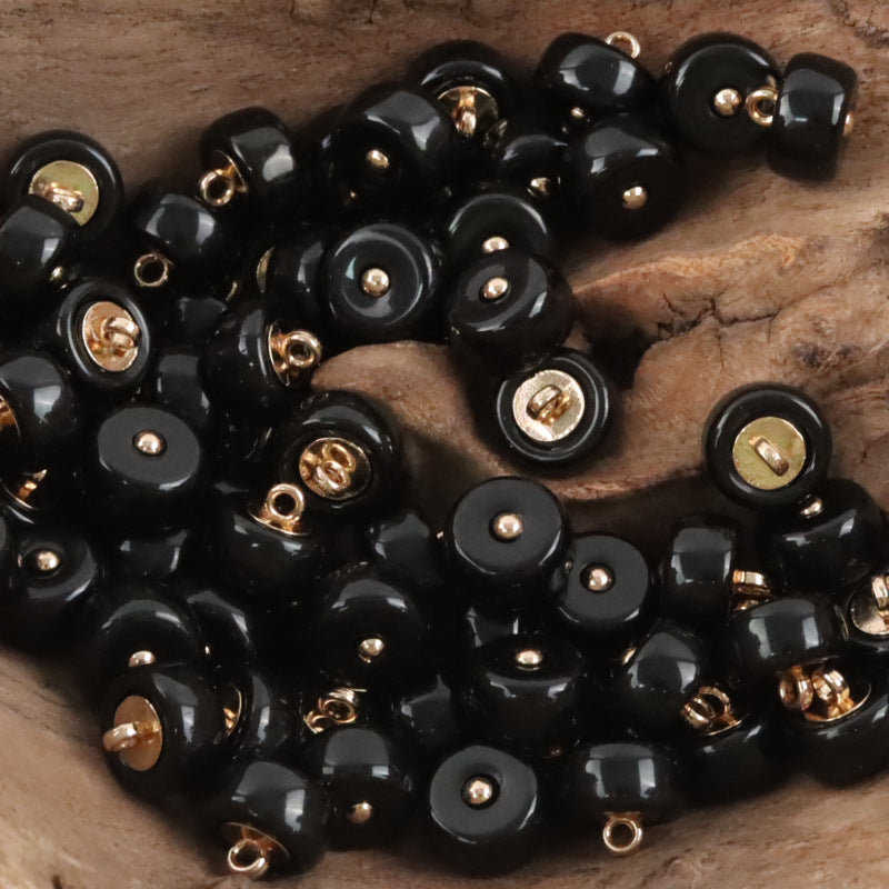 10mm Imitation Jade Resin Buttons for Chinese Qipao Hanfu Shirts - 10pcs - Lots of Buttons