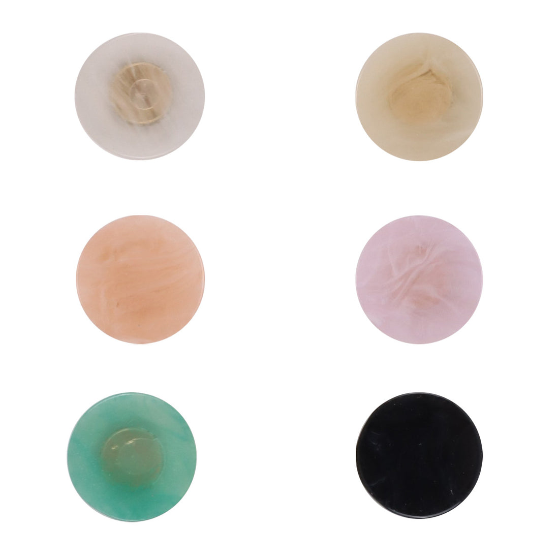 11.5mm Round Imitated Jade Resin Shank Buttons 30pcs - Lots of Buttons
