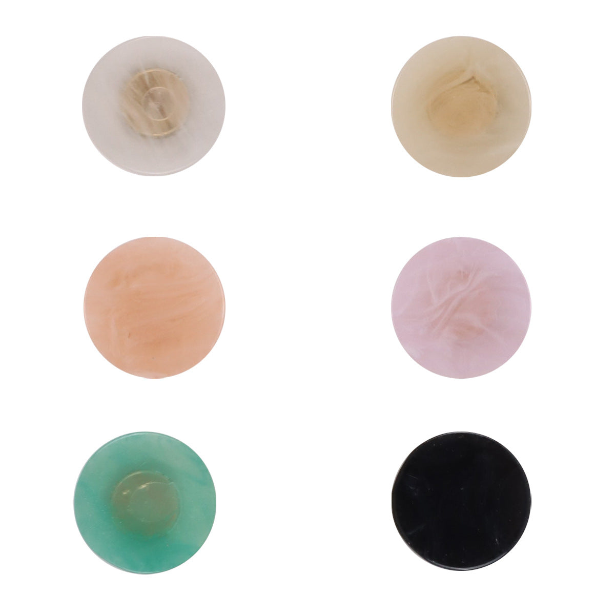 11.5mm Round Imitated Jade Resin Shank Buttons 30pcs - Lots of Buttons