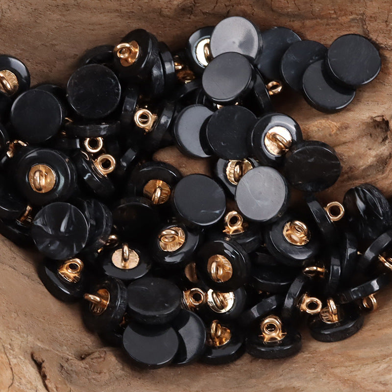 11.5mm Round Imitated Jade Resin Shank Buttons 30pcs - Lots of Buttons