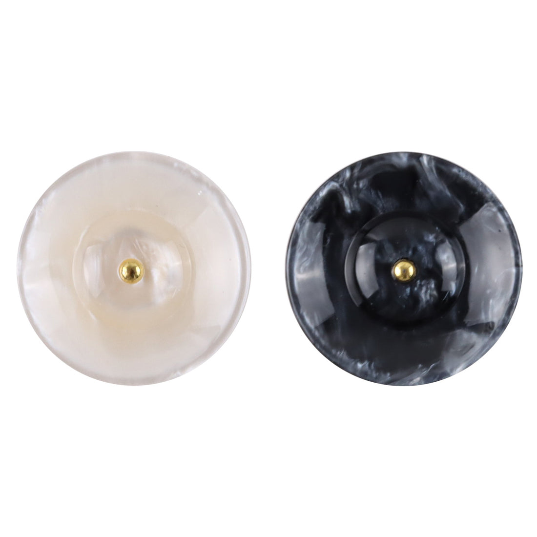 Premium Round Resin Buttons with Metal Shanks for Curtain Making 20pcs - Lots of Buttons