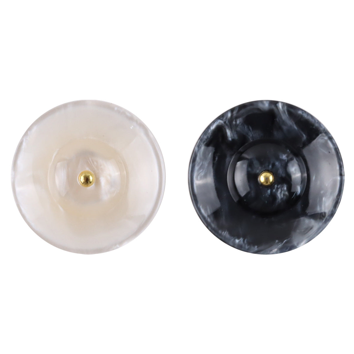 Premium Round Resin Buttons with Metal Shanks for Curtain Making 20pcs - Lots of Buttons