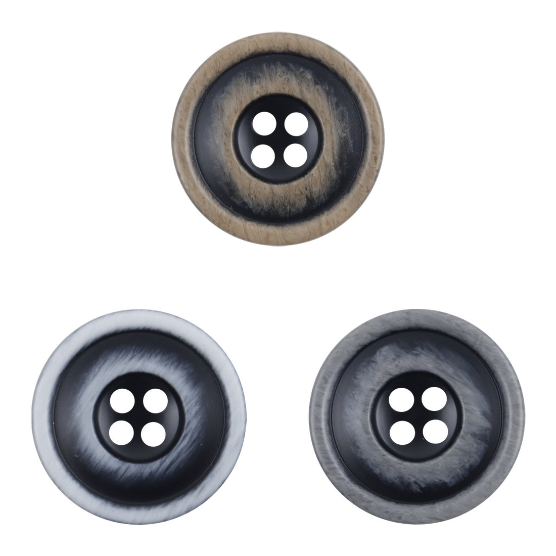 Frosted White Blue Decorative Resin Buttons for DIY Knitted Hats Dolls -20pcs - Lots of Buttons