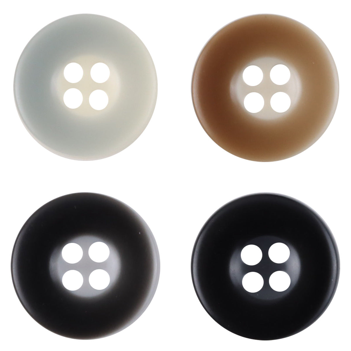 Two-Tone Grayish-Cyan Resin Buttons for Shirts Sweaters Cardigans 40pcs - Lots of Buttons