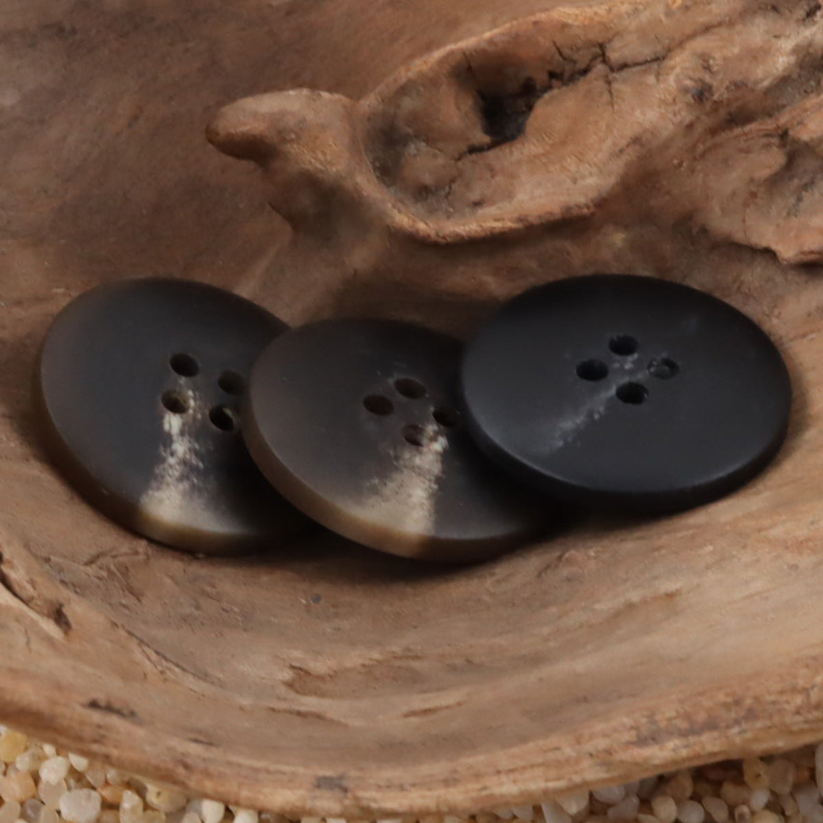 Round 4 Hole Vintage Burnt Yellow Resin Buttons,20PCS - Lots of Buttons